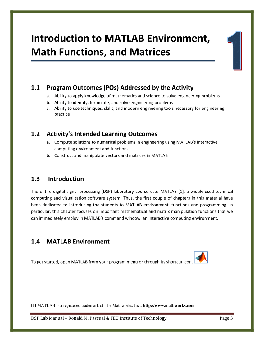 introduction to matlab pdf